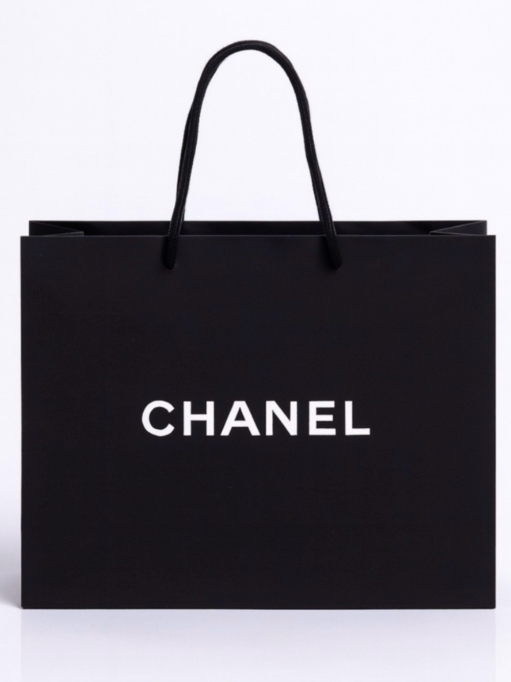 CHANEL Black Shopping Bags